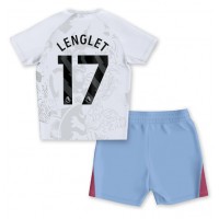 Camisa de time de futebol Aston Villa Clement Lenglet #17 Replicas 2º Equipamento Infantil 2023-24 Manga Curta (+ Calças curtas)